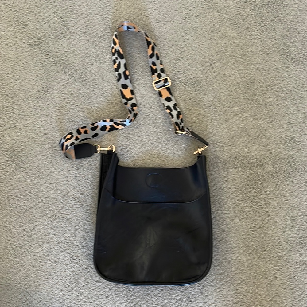 Ah-Dorned Black Crossbody Handbag